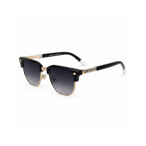 VERLIN 6318 Black (MBLK) Clubmaster Prescription-Friendly Sunglasses
