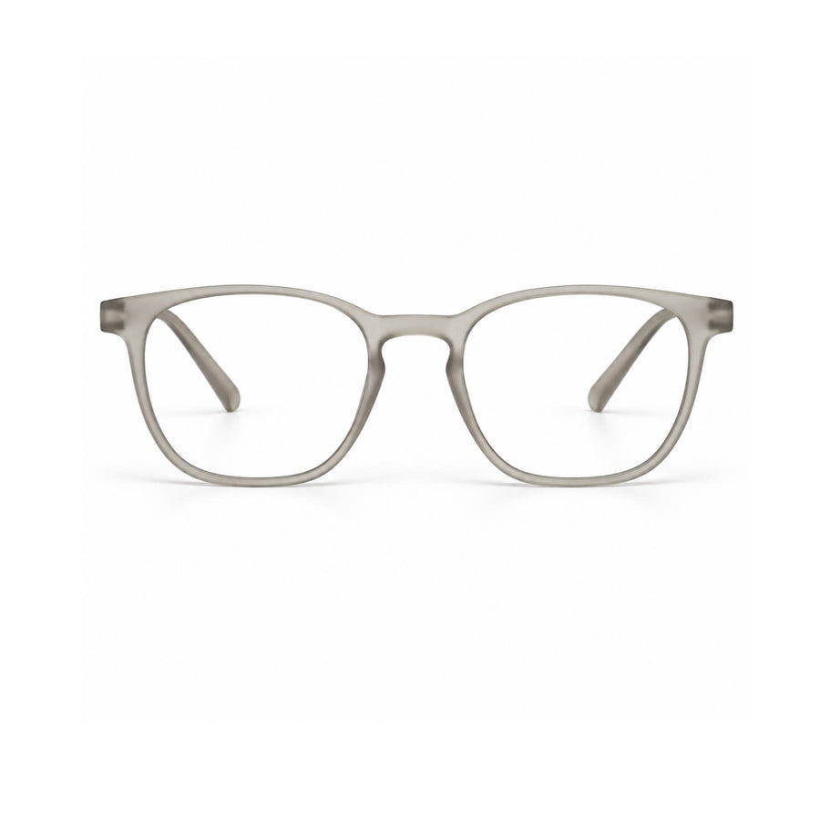 Basics 2802 Rounded Square Optical Frame in Beige Grey — front view