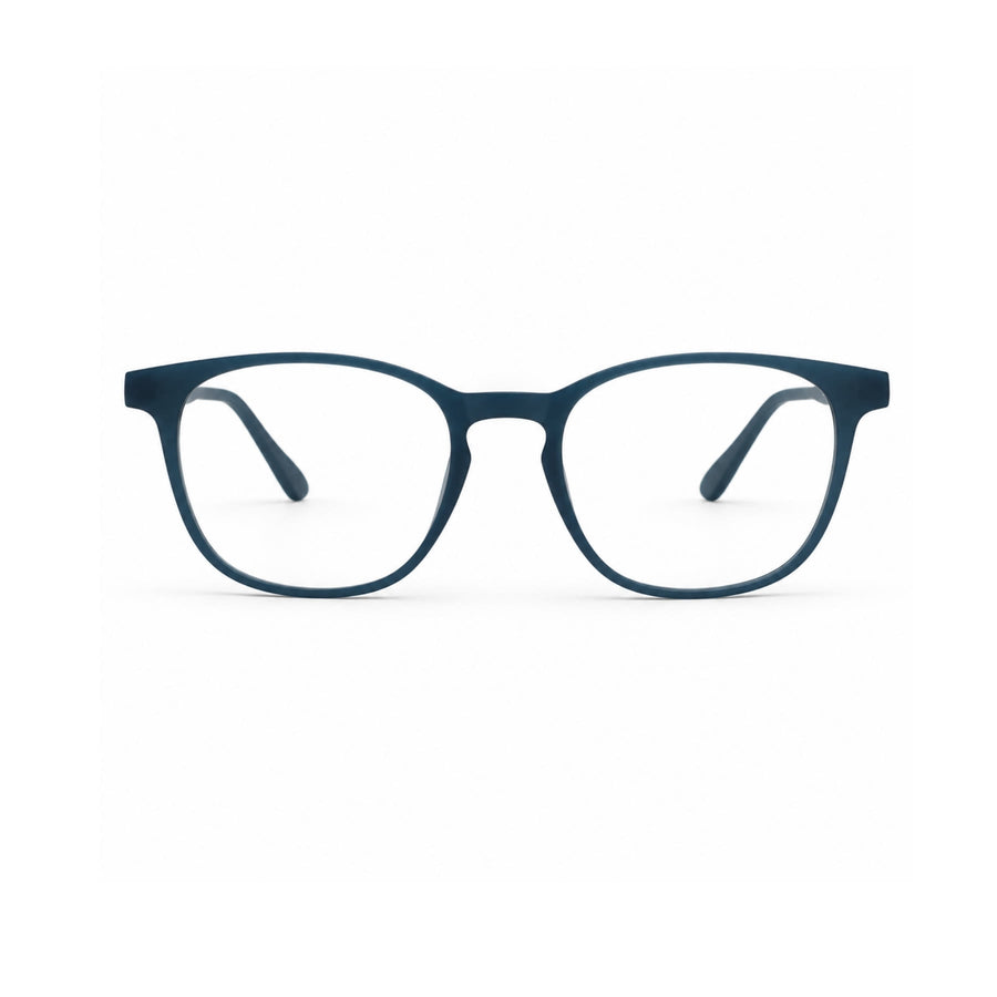 Basics 2802 Rounded Square Optical Frame in Navy — front view