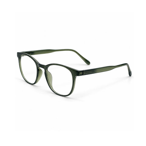 Basics 2802 Rounded Square Optical Frame in Olive Green