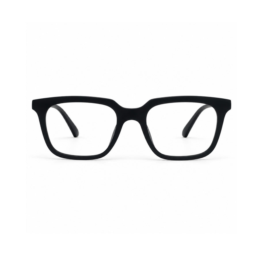 Basics Neo 2815 Square Optical Frame in Black — front view