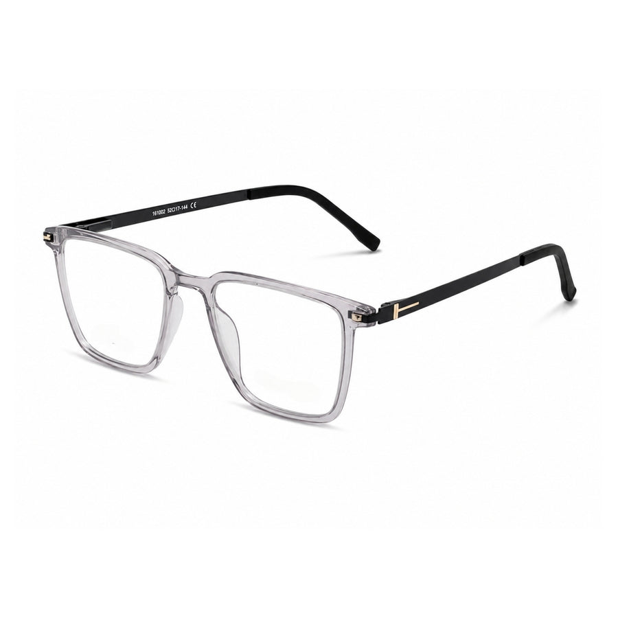 Wednesday 1002 Smoke Grey optical frame – left angle view
