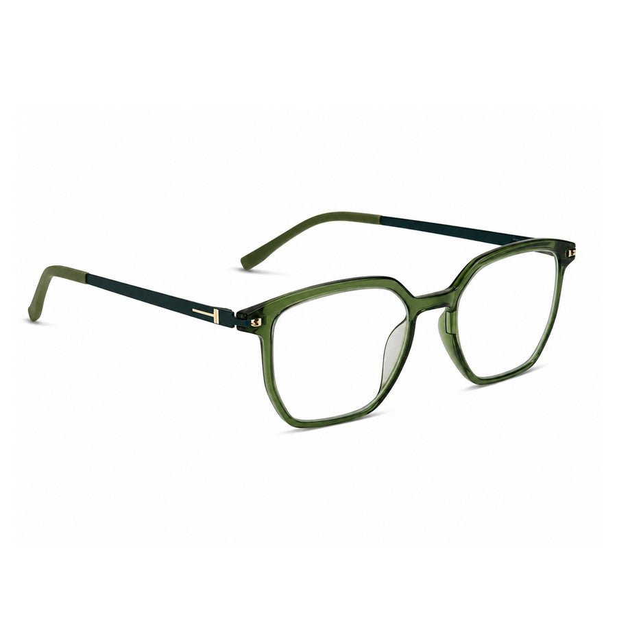 Wednesday 1003 Green optical frame – right angle view