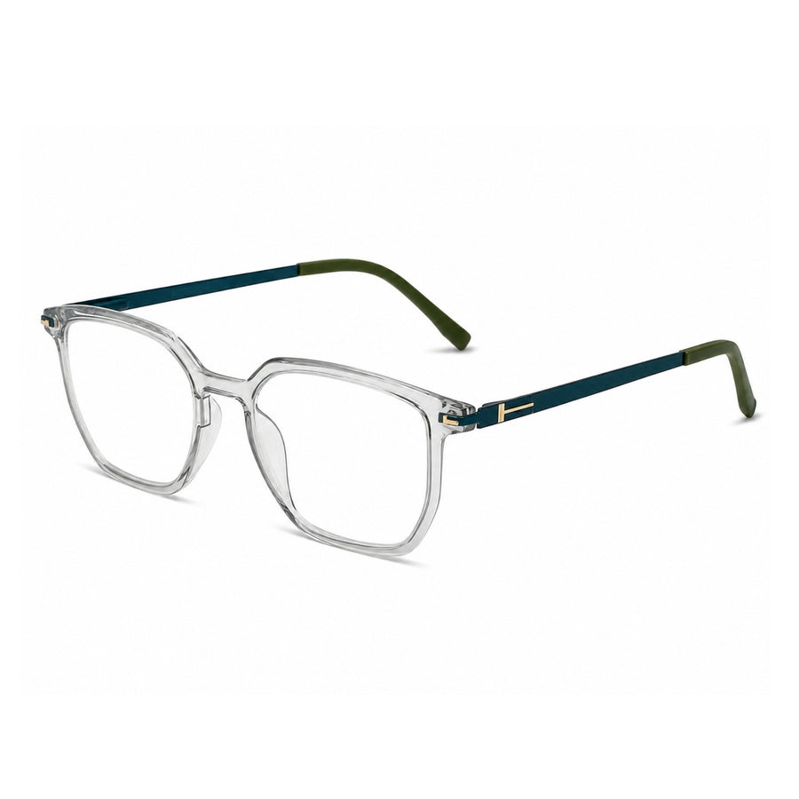 Wednesday 1003 Light Green optical frame – left angle view