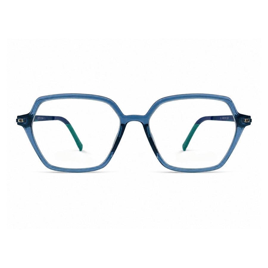 Wednesday 1005 Blue optical frame – front view