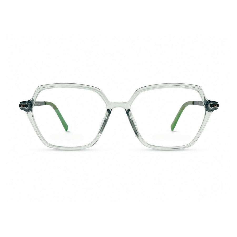 Wednesday 1005 Light Green optical frame – front view