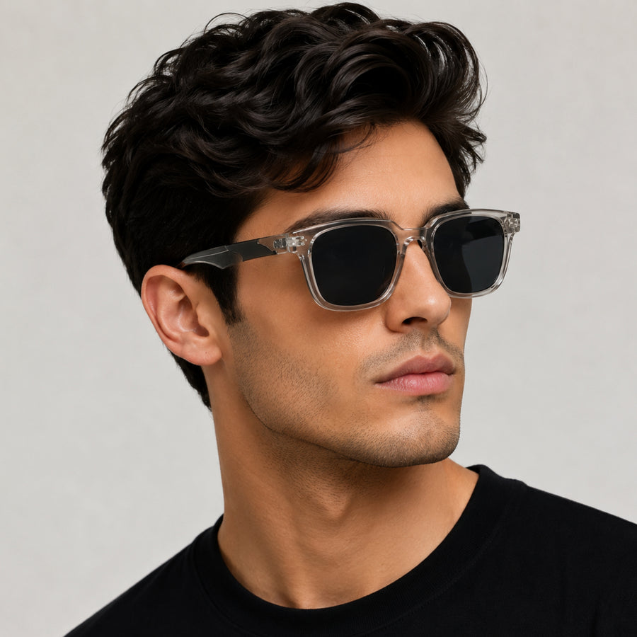 VERLIN Y Pole 25005 GREY Polarized Sunglasses — supplied matching model image