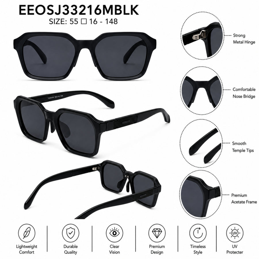 VERLIN Y Pole 25006 MBLK Polarized Sunglasses — supplied source view 5