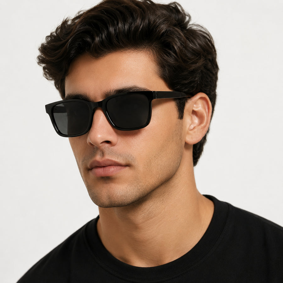 VERLIN Y Pole 25007 BLK Polarized Sunglasses — supplied matching model image
