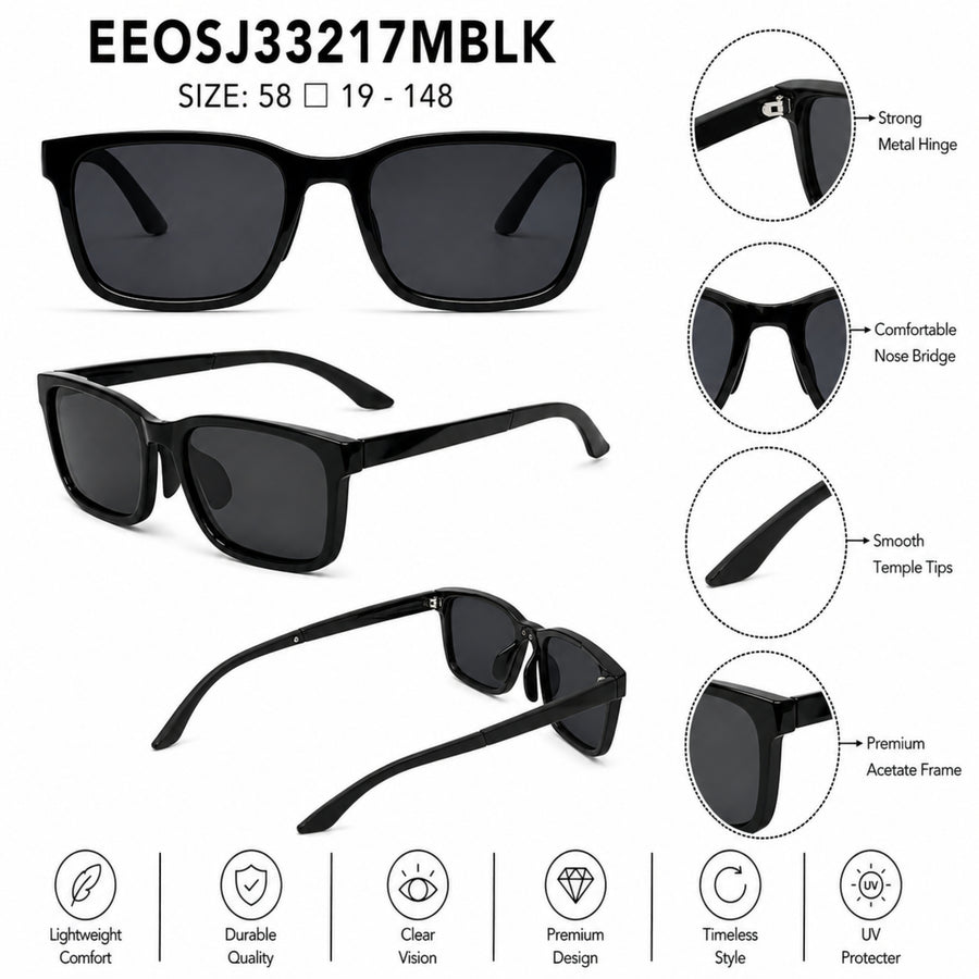 VERLIN Y Pole 25007 MBLK Polarized Sunglasses — supplied source view 5