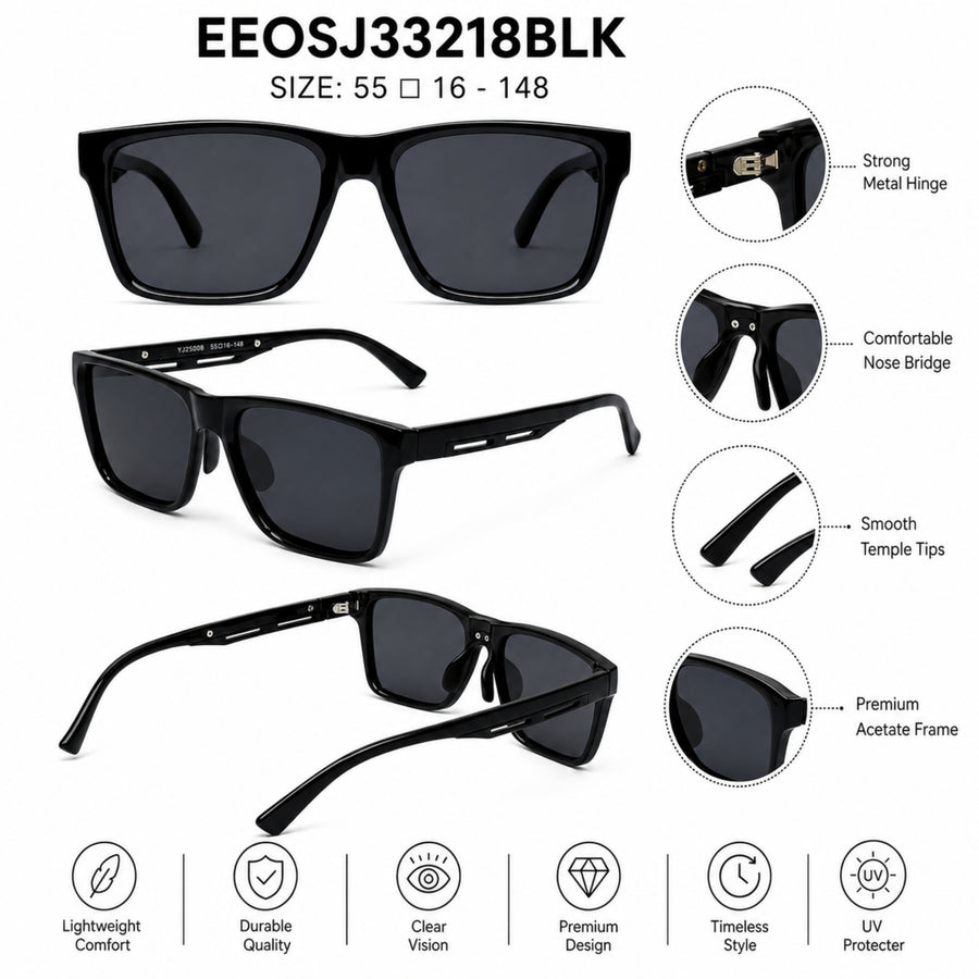 VERLIN Y Pole 25008 BLK Polarized Sunglasses — supplied source view 5