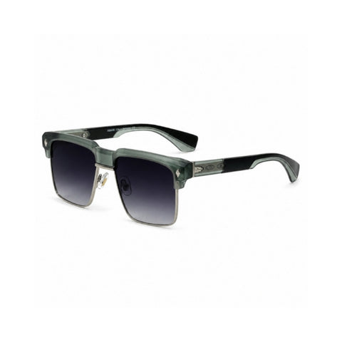 VERLIN 6304 Green Clubmaster Prescription-Friendly Sunglasses