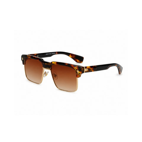 VERLIN 6304 Tortoise Clubmaster Prescription-Friendly Sunglasses