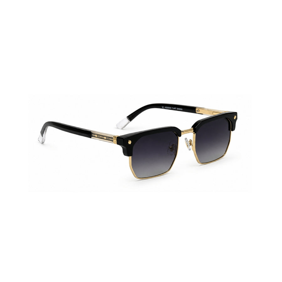 VERLIN 6307 Black Clubmaster Prescription-Friendly Sunglasses — supplied source view 3