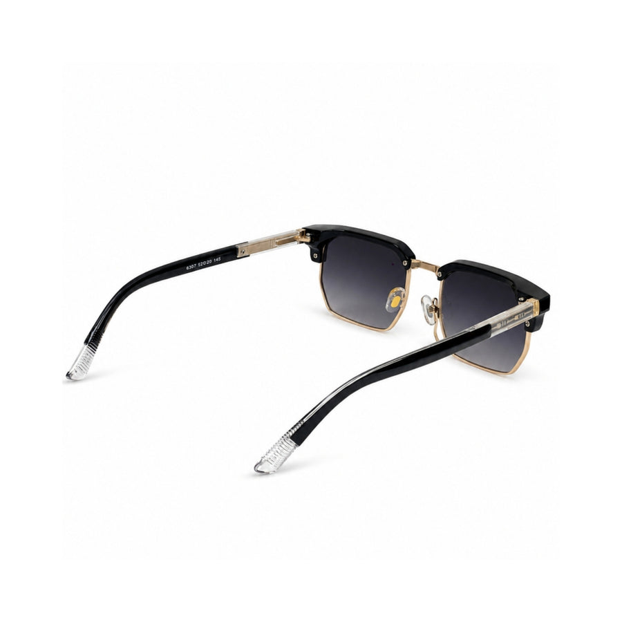 VERLIN 6307 Black Clubmaster Prescription-Friendly Sunglasses — supplied source view 4