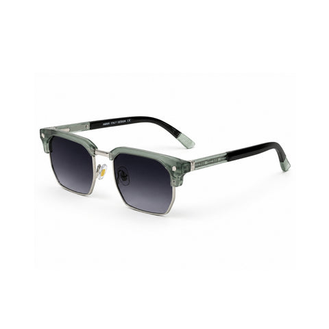 VERLIN 6307 Green Clubmaster Prescription-Friendly Sunglasses