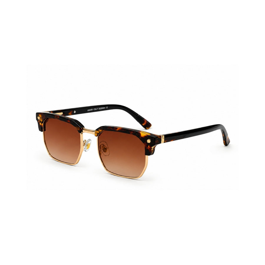 VERLIN 6307 Tortoise Clubmaster Prescription-Friendly Sunglasses — supplied source view 2