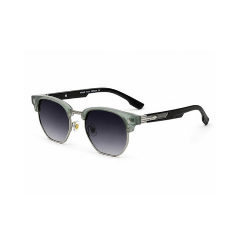 VERLIN 6311 Green Clubmaster Prescription-Friendly Sunglasses