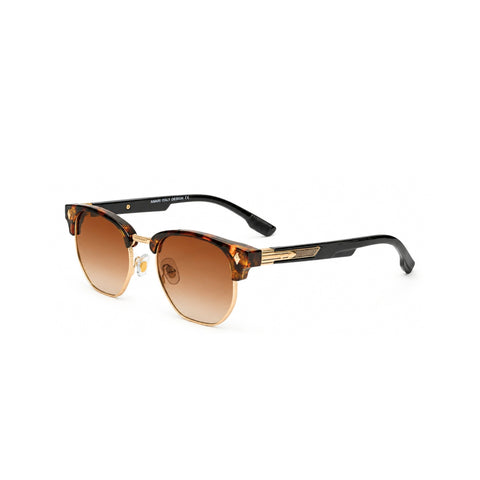 VERLIN 6311 Tortoise Clubmaster Prescription-Friendly Sunglasses