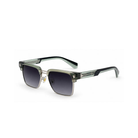 VERLIN 6312 Green Clubmaster Prescription-Friendly Sunglasses