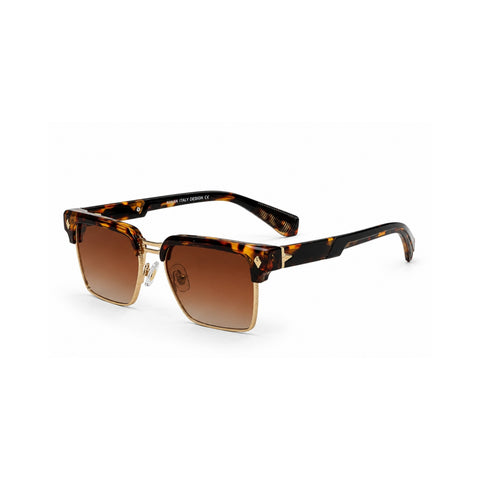 VERLIN 6312 Tortoise Clubmaster Prescription-Friendly Sunglasses