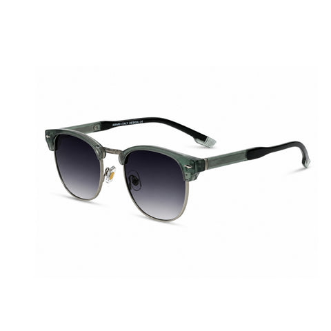 VERLIN 6313 Green Clubmaster Prescription-Friendly Sunglasses