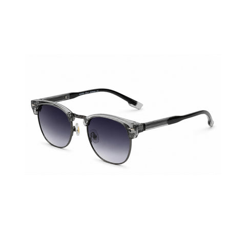 VERLIN 6313 Grey Clubmaster Prescription-Friendly Sunglasses