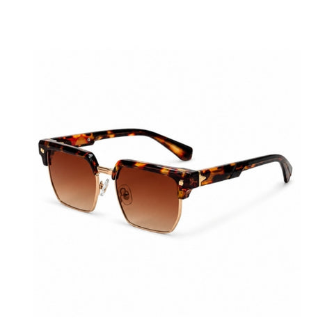 VERLIN 6316 Tortoise Clubmaster Prescription-Friendly Sunglasses
