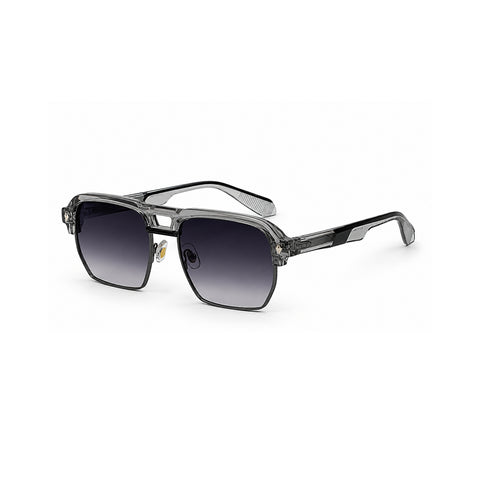 VERLIN 6317 Grey Clubmaster Prescription-Friendly Sunglasses