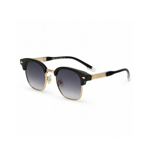 VERLIN 6319 Black (MBLK) Clubmaster Prescription-Friendly Sunglasses