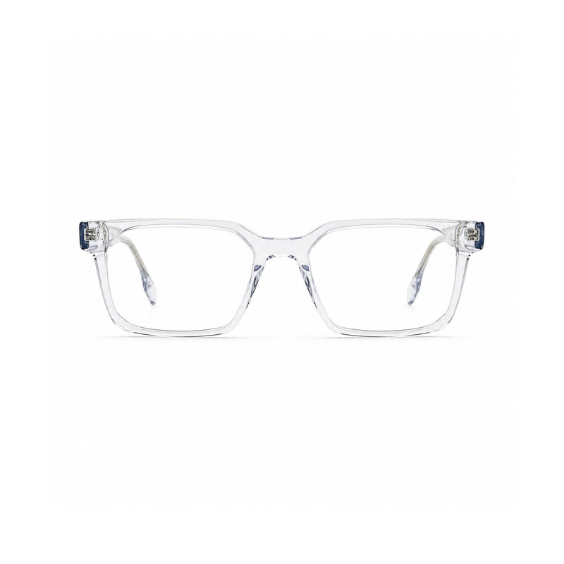 2935 Hand Made Acetate Transparent Rectangle Optical Frame — front