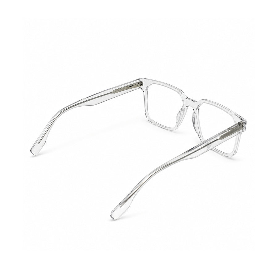 2935 Hand Made Acetate Transparent Rectangle Optical Frame — back