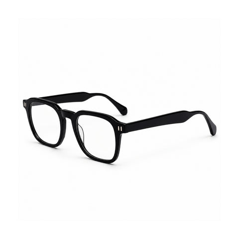 2969 Hand Made Acetate Black Round Optical Frame