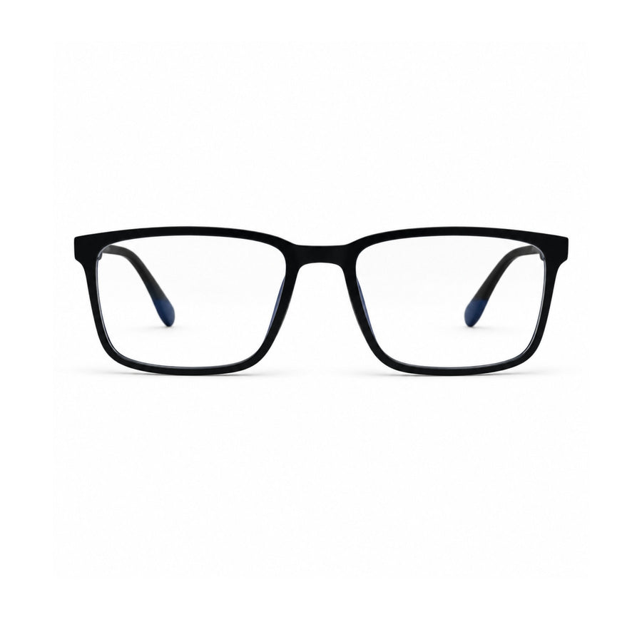 18884 VERLIN Rectangle Optical Frame in Black - front view