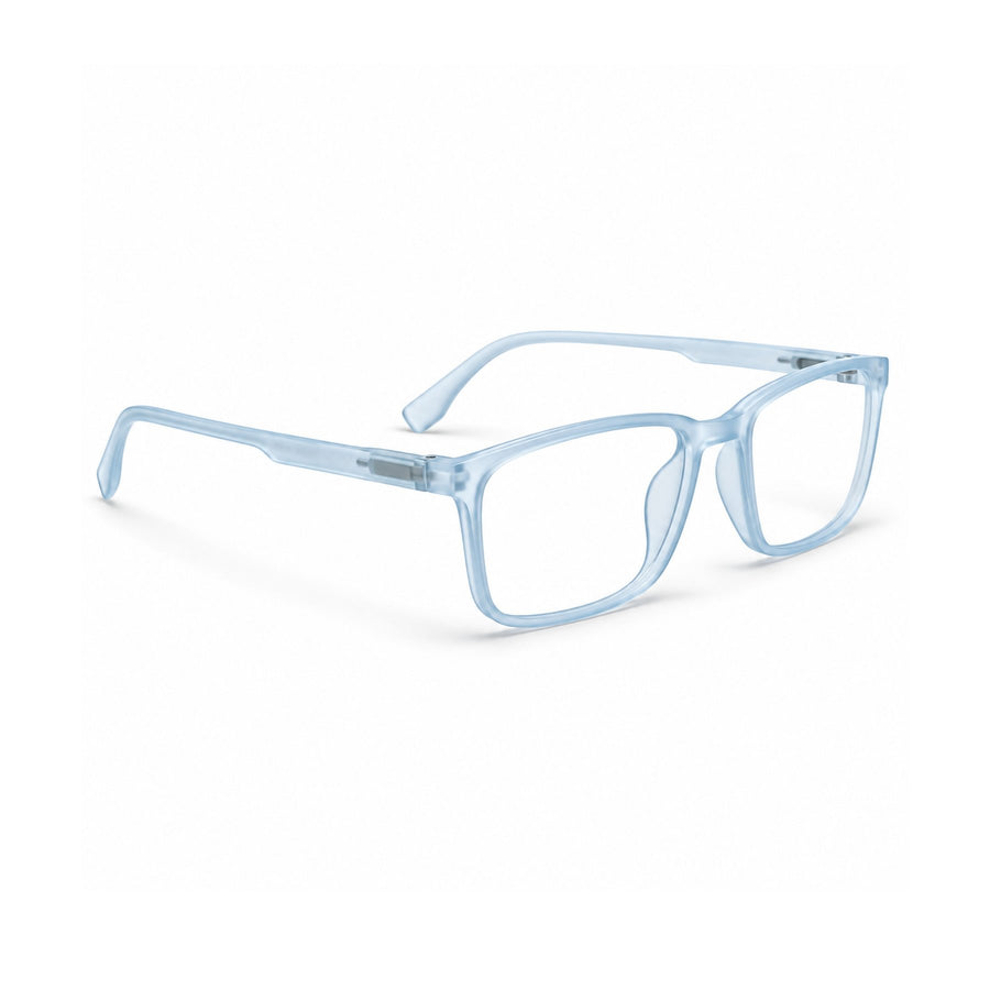 18884 VERLIN Rectangle Optical Frame in Sky Blue - opposite angle