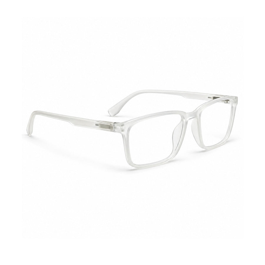 18884 VERLIN Rectangle Optical Frame in Clear Crystal - opposite angle