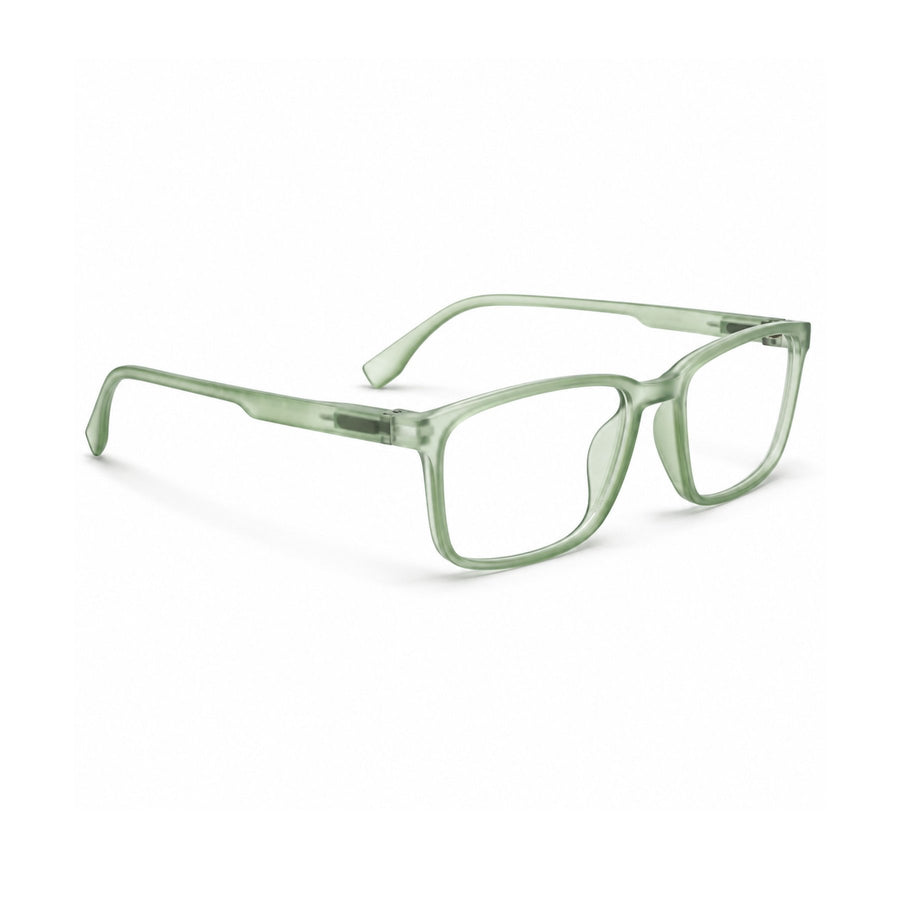 18884 VERLIN Rectangle Optical Frame in Sage Green - opposite angle