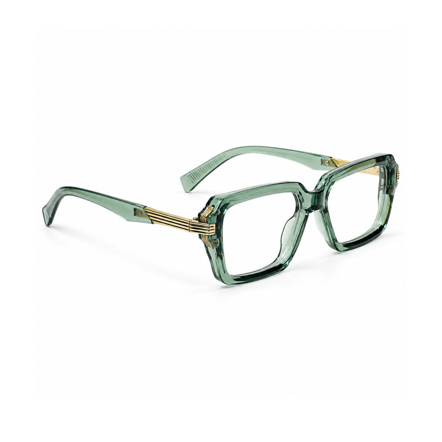 VERLIN 6104 Sage Green square frame, angled view