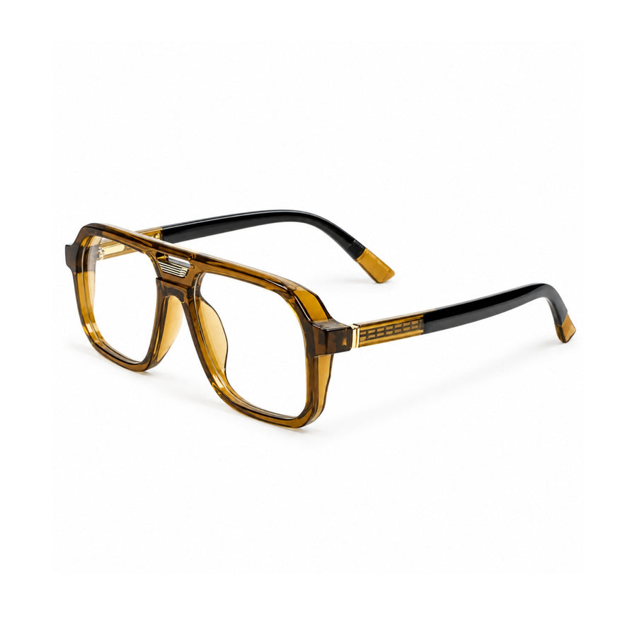 VERLIN 6240 Amber navigator frame, three-quarter view