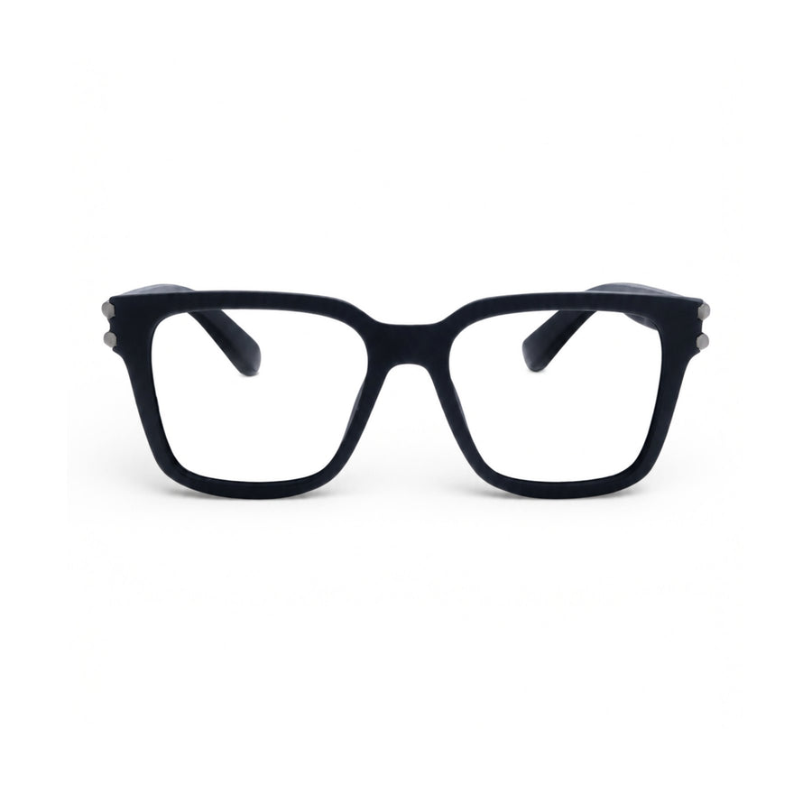 82102 VERLIN Square Computer Glasses in Matte Black - front view