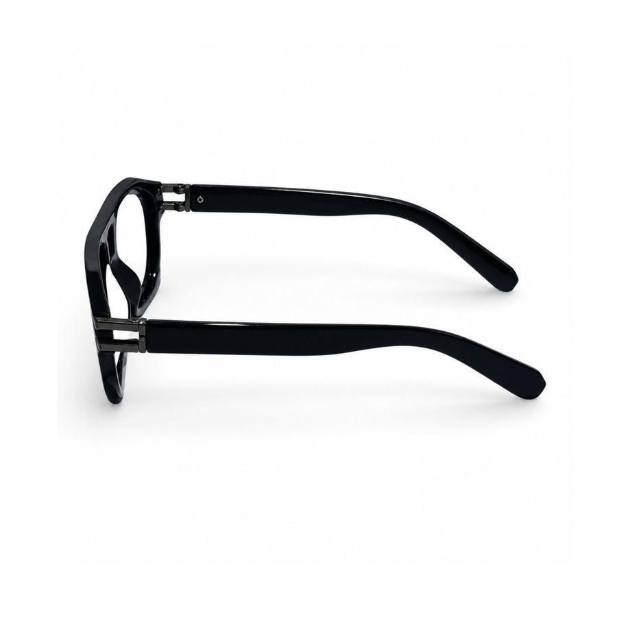 82104 VERLIN Navigator Computer Glasses in Black - temple and side view