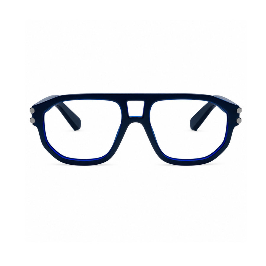 82104 VERLIN Navigator Computer Glasses in Navy Blue - front view