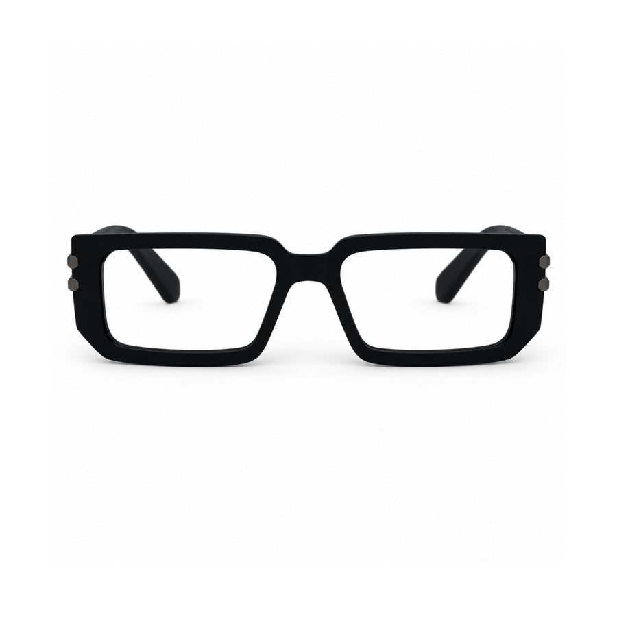 82108 VERLIN Rectangle Computer Glasses in Black - front view