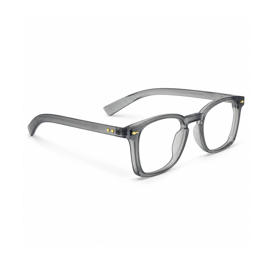 86312 VERLIN Square Optical Frame in Grey Crystal - opposite angle