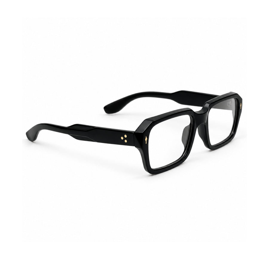 86319 VERLIN Rectangle Optical Frame in Black - opposite angle