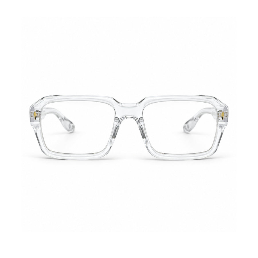 86319 VERLIN Rectangle Optical Frame in Clear Crystal - front view