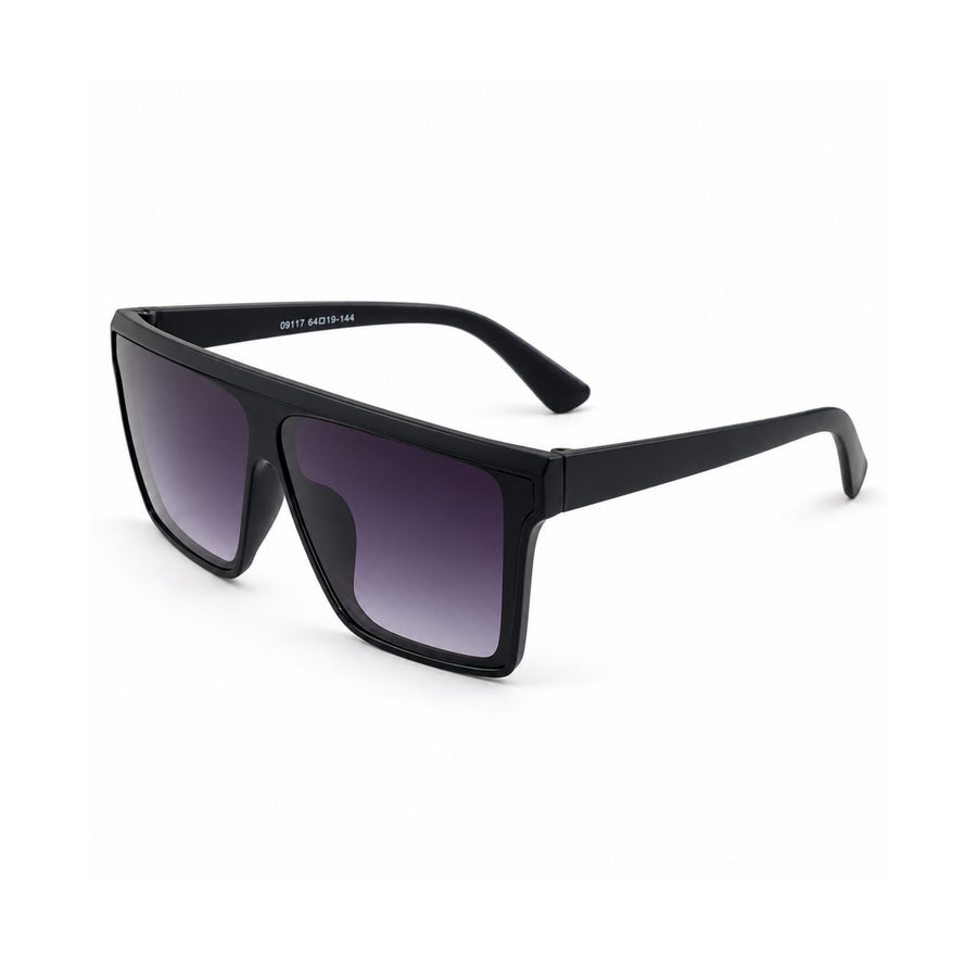 Boris VERLIN Flat Top Sunglasses in Black - angled view