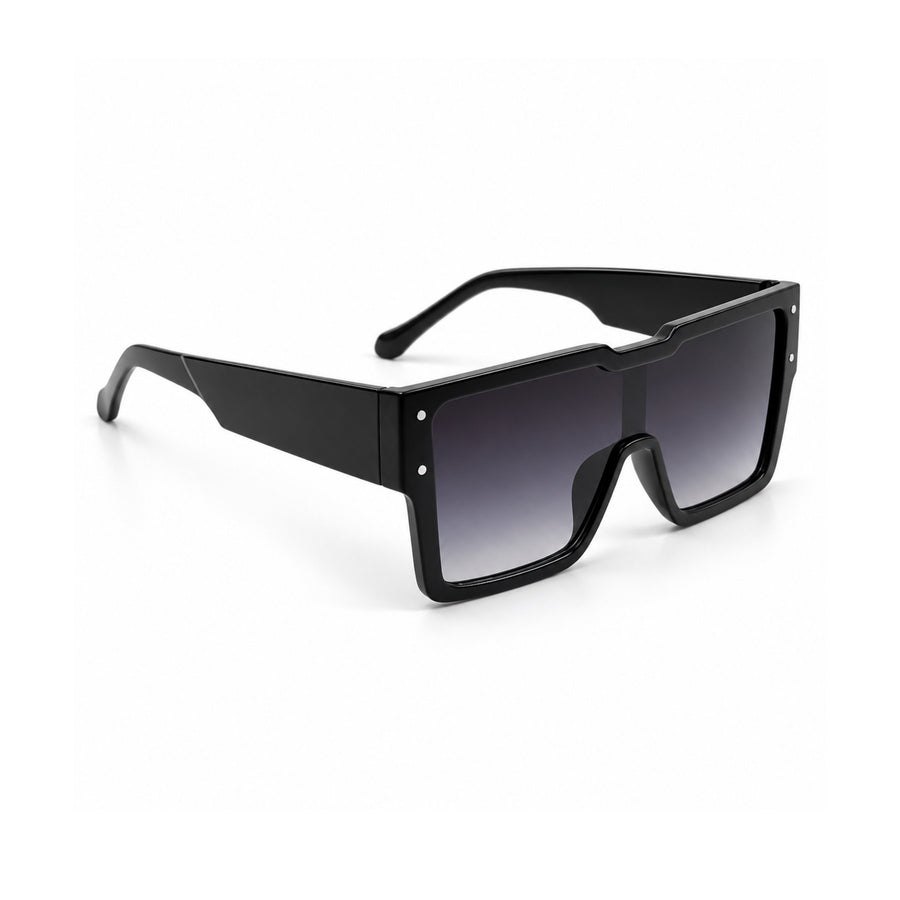 Punch Dragon VERLIN Flat Top Sunglasses in Black - three quarter view