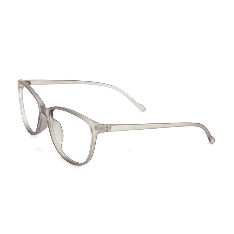 Verlin 3218 Cat-Eye Optical Frame in Gray — three-quarter view