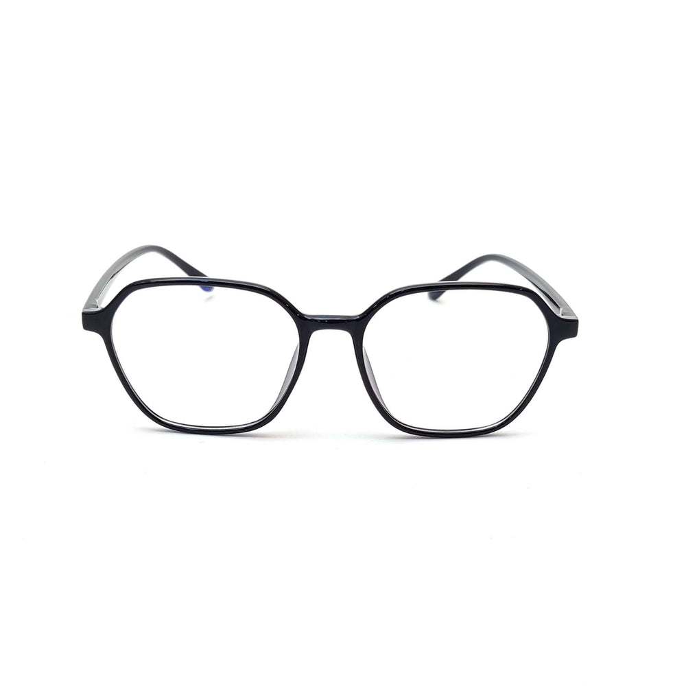 Verlin 3223 Rounded Square Eyeglass Frame – Black